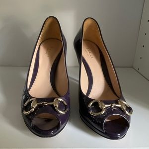 Gucci open toe pumps